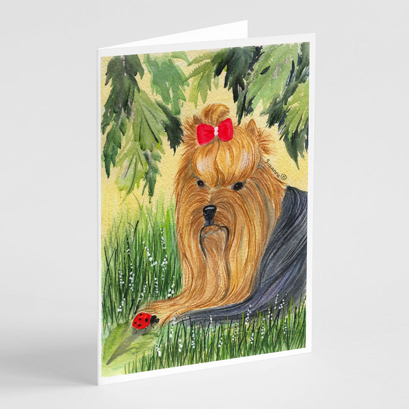 Yorkie Greeting Cards and Envelopes Pack of 8