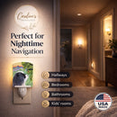 Japanese Chin Ceramic Night Light Compact, UL-Certified, Ideal for Bedroom, Bathroom, Nursery, Hallway, Kitchen, 6x4x3, Multicolor