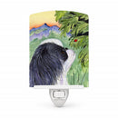 Japanese Chin Ceramic Night Light Compact, UL-Certified, Ideal for Bedroom, Bathroom, Nursery, Hallway, Kitchen, 6x4x3, Multicolor