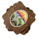 Weimaraner Foam Coasters Set of 4 Cup Coasters for Indoor Outdoor, Tabletop Protection, Anti Slip, Mouse pad Material