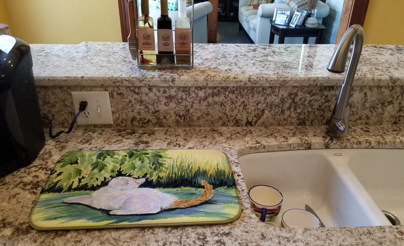 Cat Dish Drying Mat – Absorbent, Artistic Kitchen Essentials SS8273DDM