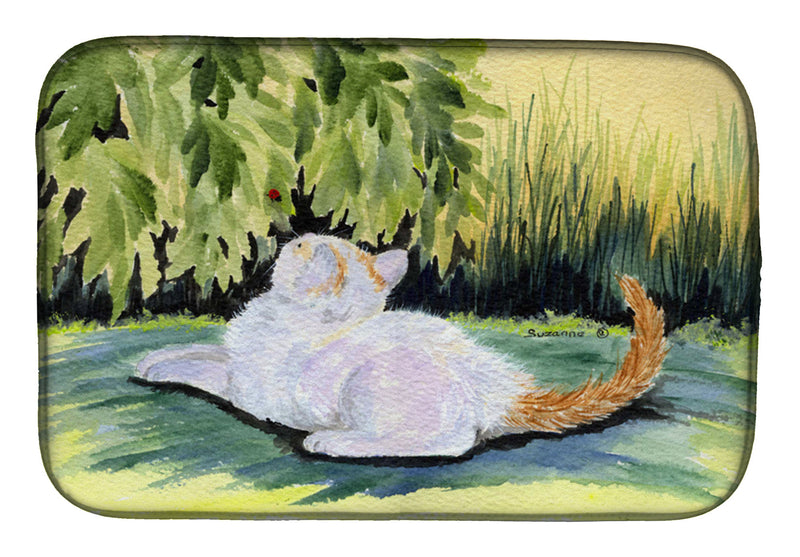 Cat Dish Drying Mat – Absorbent, Artistic Kitchen Essentials SS8273DDM