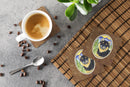 Shiba Inu Foam Coasters Set of 4 Cup Coasters for Indoor Outdoor, Tabletop Protection, Anti Slip, Mouse pad Material