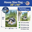 Australian Shepherd House Flag 28x40 Porch Sleeve Pole Decorative Outside Yard Banner Artwork Wall Hanging, Polyester