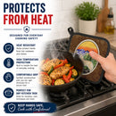 Siberian Husky Pot Holder Set of 2 Heat Resistant Quilted Hot Pads 7.5 x 7.5 Inch, Insulated Kitchen Trivets for Cooking & Baking