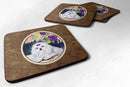 Maltese Coasters - Set of 4 Lightweight Foam, Absorbent Drink Coasters