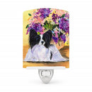 Papillon Ceramic Night Light Compact, UL-Certified, Ideal for Bedroom, Bathroom, Nursery, Hallway, Kitchen, 6x4x3, Multicolor