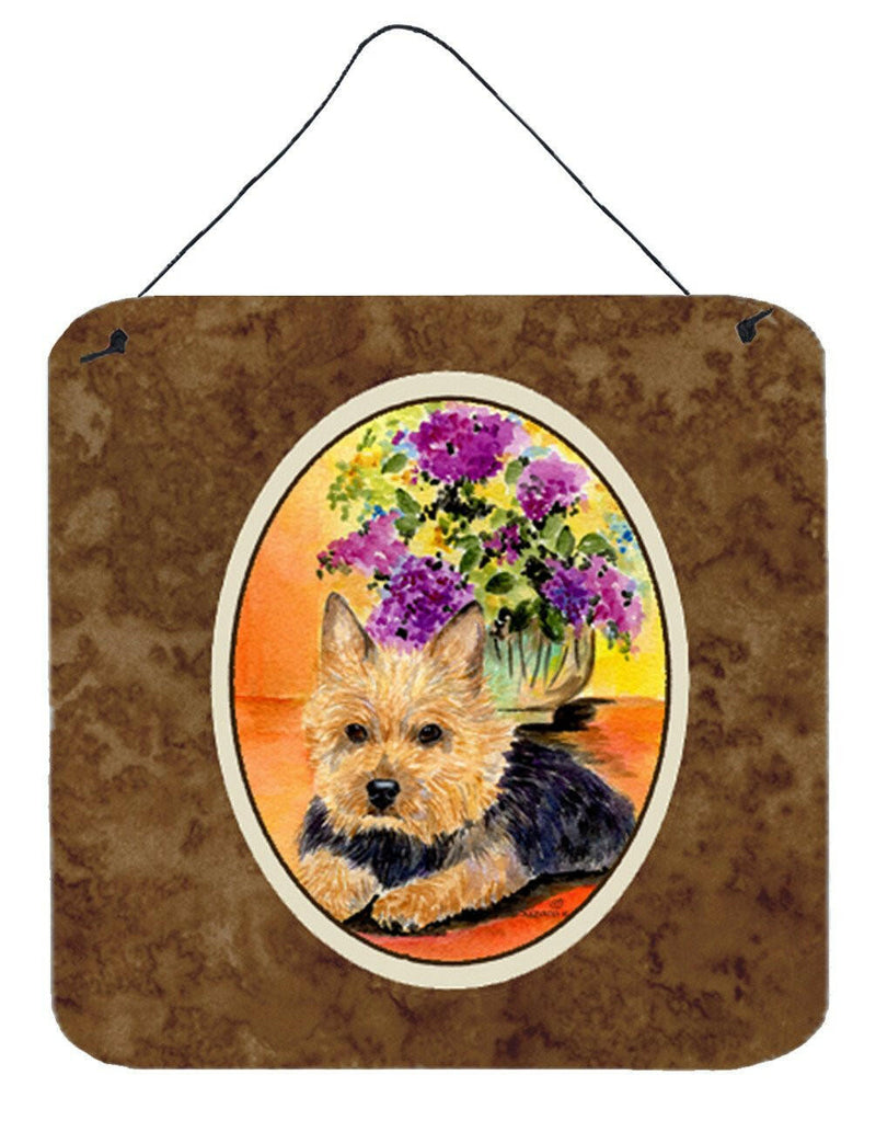 Norwich Terrier Aluminium Metal Wall or Door Hanging Prints