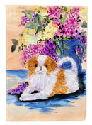 Japanese Chin House Flag 28x40 Porch Sleeve Pole Decorative Outside Yard Banner Artwork Wall Hanging, Polyester
