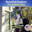 Sheltie House Flag 28x40 Porch Sleeve Pole Decorative Outside Yard Banner Artwork Wall Hanging, Polyester