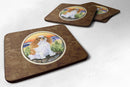 English Toy Spaniel Foam Coasters Set of 4 Cup Coasters for Indoor Outdoor, Tabletop Protection, Anti Slip, Mouse pad Material
