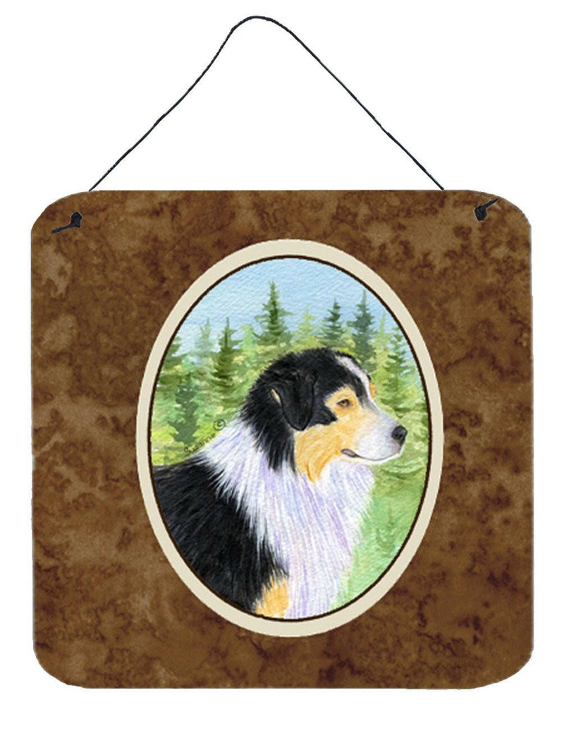 Australian Shepherd Aluminium Metal Wall or Door Hanging Prints