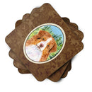 Australian Shepherd Foam Coasters Set of 4 Cup Coasters for Indoor Outdoor, Tabletop Protection, Anti Slip, Mouse pad Material