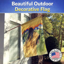 Briard House Flag 28x40 Porch Sleeve Pole Decorative Outside Yard Banner Artwork Wall Hanging, Polyester