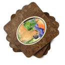 Shar Pei Foam Coasters Set of 4 Cup Coasters for Indoor Outdoor, Tabletop Protection, Anti Slip, Mouse pad Material