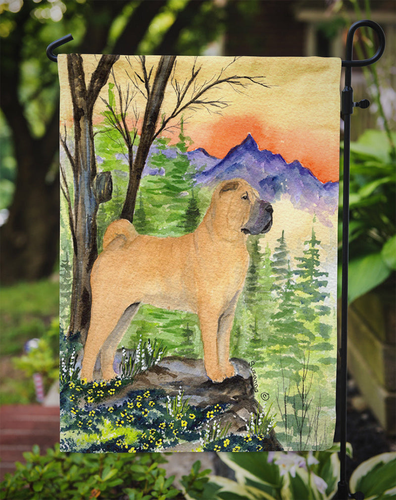 Shar Pei Flag Garden Size