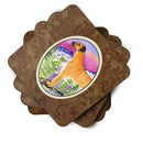 Rhodesian Ridgeback Foam Coasters Set of 4 Cup Coasters for Indoor Outdoor, Tabletop Protection, Anti Slip, Mouse pad Material