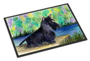 Scottish Terrier Doormat Indoor Outdoor 24H X 36W Front Door Mat Rugs for Entryway, Non Slip Washable Low Pile,