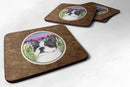 Boston Terrier Coasters - Set of 4 Lightweight Foam, Absorbent Drink Coasters