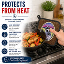 Schnauzer Pot Holder Set of 2 Heat Resistant Quilted Hot Pads 7.5 x 7.5 Inch, Insulated Kitchen Trivets for Cooking & Baking