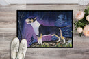 Bull Terrier Doormat Indoor Outdoor 24H X 36W Front Door Mat Rugs for Entryway, Non Slip Washable Low Pile,