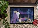 Bull Terrier Doormat Indoor Outdoor 24H X 36W Front Door Mat Rugs for Entryway, Non Slip Washable Low Pile,