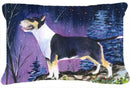 Bull Terrier Decorative Throw Pillow 12x16 Indoor Outdoor Accent Cushion, Fabric Cover with Insert for Sofa, Bed, Porch & Living Room