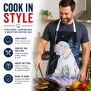 Clumber Spaniel Apron Cooking Kitchen Server Baking Crafts Gardening for Adult Women Men, Unisex, Large, Multicolor