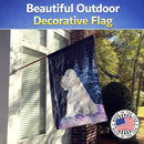 Clumber Spaniel House Flag 28x40 Porch Sleeve Pole Decorative Outside Yard Banner Artwork Wall Hanging, Polyester