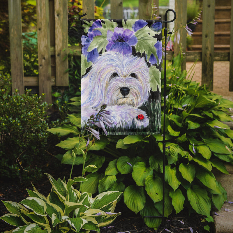 Coton de Tulear Flag Garden Size