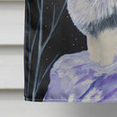 Starry Night Keeshond Flag Canvas House Size