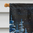 Starry Night Airedale House Flag 28x40 Porch Sleeve Pole Decorative Outside Yard Banner Artwork Wall Hanging, Polyester
