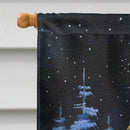 Starry Night Brussels Griffon House Flag 28x40 Porch Sleeve Pole Decorative Outside Yard Banner Artwork Wall Hanging, Polyester