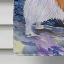 Starry Night Japanese Chin House Flag 28x40 Porch Sleeve Pole Decorative Outside Yard Banner Artwork Wall Hanging, Polyester