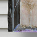 Starry Night Wheaten Terrier Soft Coated House Flag 28x40 Porch Sleeve Pole Decorative Outside Yard Banner Artwork Wall Hanging, Polyester