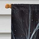 Starry Night Australian Shepherd House Flag 28x40 Porch Sleeve Pole Decorative Outside Yard Banner Artwork Wall Hanging, Polyester