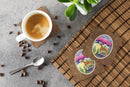 Basenji Foam Coasters Set of 4 Cup Coasters for Indoor Outdoor, Tabletop Protection, Anti Slip, Mouse pad Material