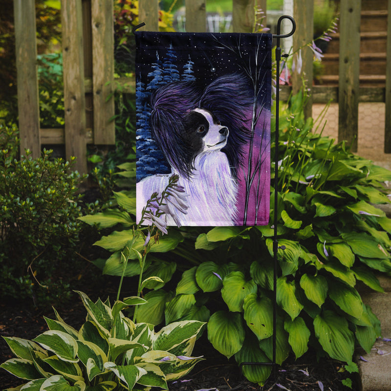 Starry Night Papillon Flag Garden Size