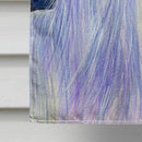 Starry Night Maltese House Flag 28x40 Porch Sleeve Pole Decorative Outside Yard Banner Artwork Wall Hanging, Polyester