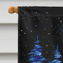 Starry Night Dachshund House Flag 28x40 Porch Sleeve Pole Decorative Outside Yard Banner Artwork Wall Hanging, Polyester