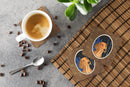 Starry Night Dachshund Foam Coasters Set of 4 Cup Coasters for Indoor Outdoor, Tabletop Protection, Anti Slip, Mouse pad Material