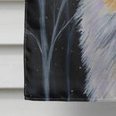 Starry Night Australian Shepherd House Flag 28x40 Porch Sleeve Pole Decorative Outside Yard Banner Artwork Wall Hanging, Polyester
