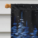 Starry Night Papillon House Flag 28x40 Porch Sleeve Pole Decorative Outside Yard Banner Artwork Wall Hanging, Polyester