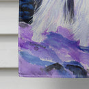 Starry Night Papillon House Flag 28x40 Porch Sleeve Pole Decorative Outside Yard Banner Artwork Wall Hanging, Polyester