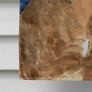 Starry Night Chesapeake Bay Retriever House Flag 28x40 Porch Sleeve Pole Decorative Outside Yard Banner Artwork Wall Hanging, Polyester