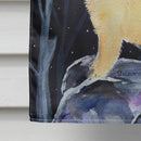 Starry Night Golden Retriever House Flag 28x40 Porch Sleeve Pole Decorative Outside Yard Banner Artwork Wall Hanging, Polyester