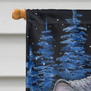 Starry Night Cat - Persian House Flag 28x40 Porch Sleeve Pole Decorative Outside Yard Banner Artwork Wall Hanging, Polyester