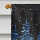 Starry Night Australian Cattle Dog House Flag 28x40 Porch Sleeve Pole Decorative Outside Yard Banner Artwork Wall Hanging, Polyester