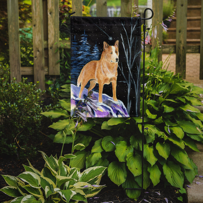 Starry Night Australian Cattle Dog Flag Garden Size