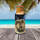 Starry Night Cat - Persian Slim Can Hugger , Insulated Foam Hugger for 12 oz Slim Cans, Beer Bottles & Water Bottles, Printed in USA